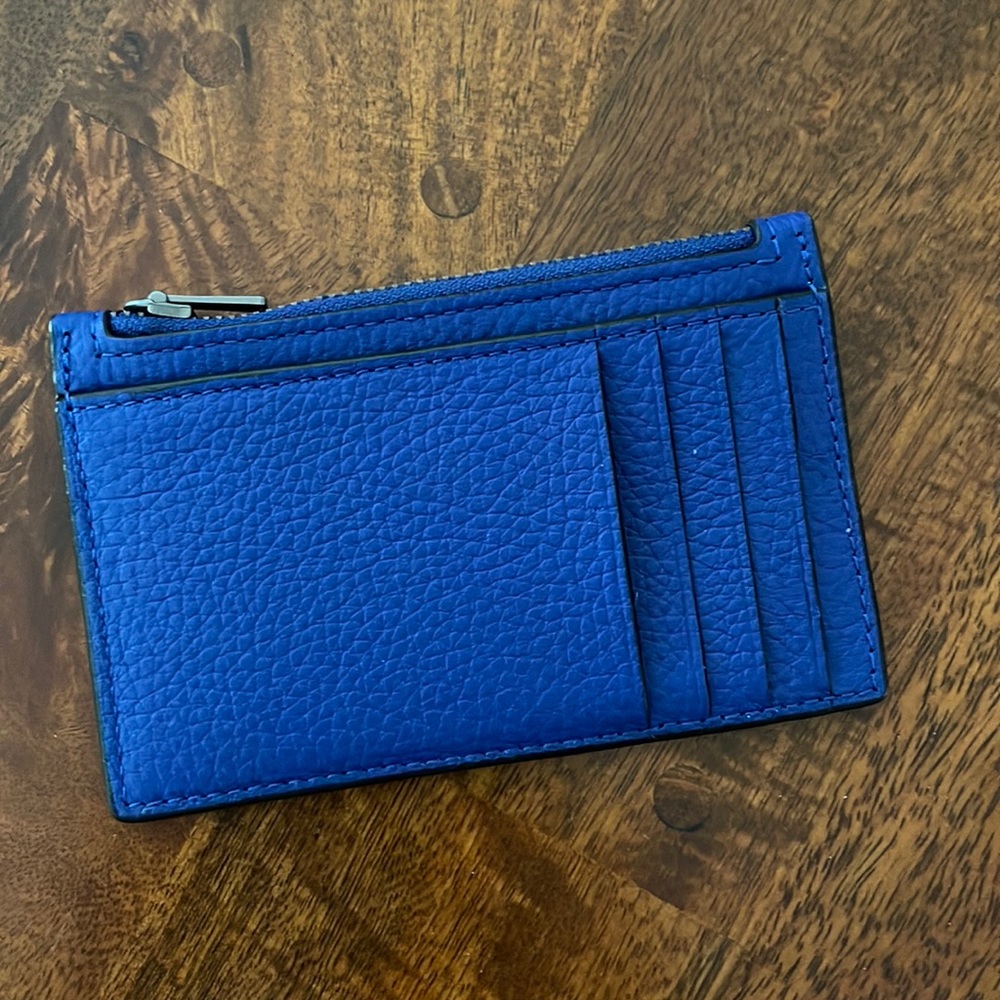 Coach Leather Zip Card Holder